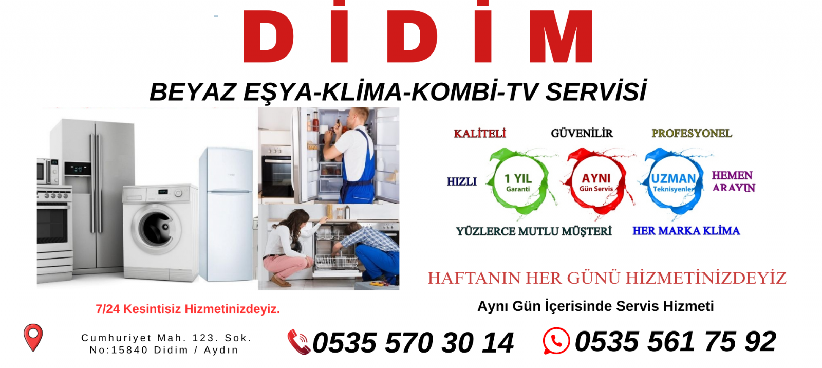 Didim Beyaz Eşya Servisi